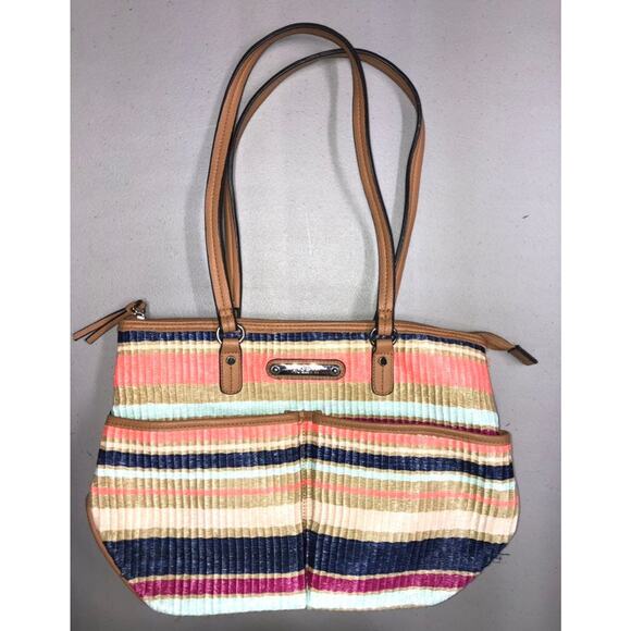 Rosetti multicolor Striped Handbag GUC - Picture 1 of 9